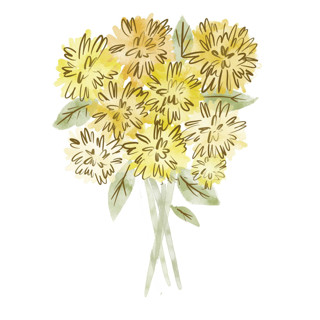 This is a orange holiday decorations by Lori Wemple called marigolds in standard