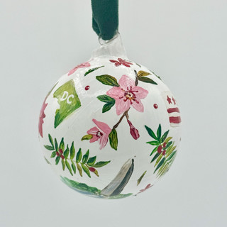 This is a multicolorassorted-colors holiday decorations by Ashley Myers called custom city ornament in standard