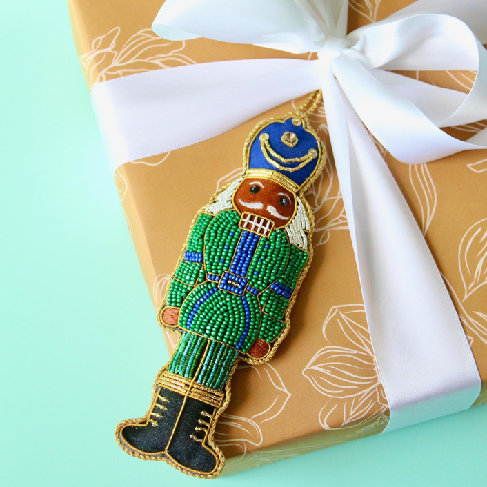 Jollity & Co Nutcracker Beaded Ornament - Thumbnail 2