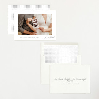 This is a moon pregnancy announcements with standard by Nicole Walsh called signed by us printing on signature in standard