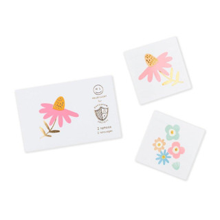 This is a multicolor party favors by Jollity and Co called flora temporary tattoos - pack of 2 in standard