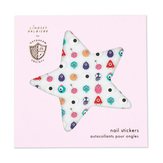 This is a multicolor party favors by Jollity and Co called little monsters nail stickers - set of 1 sheet, 100 nail stickers in standard