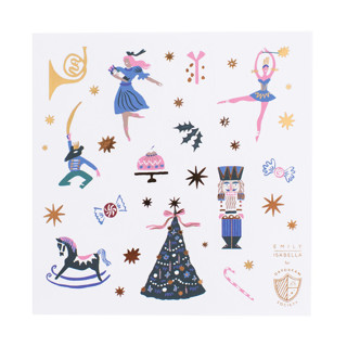 This is a multicolor party favors by Jollity and Co called nutcracker stickers - set of 4 in standard