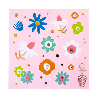 This is a multicolor party favors by Jollity and Co called flora stickers - set of 4 in standard