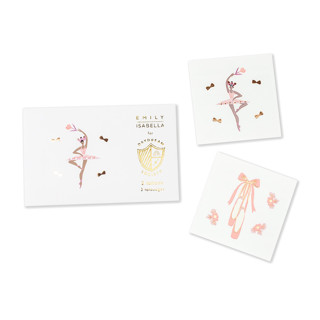 This is a multicolor party favors by Jollity and Co called pirouette temporary tattoos - pack of 2 in standard