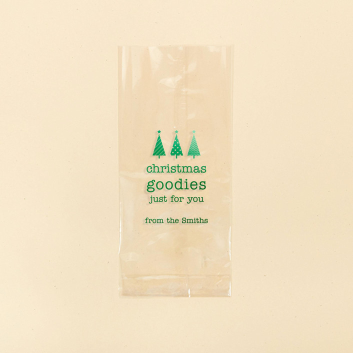 Custom Christmas Favor Bags, set of 50