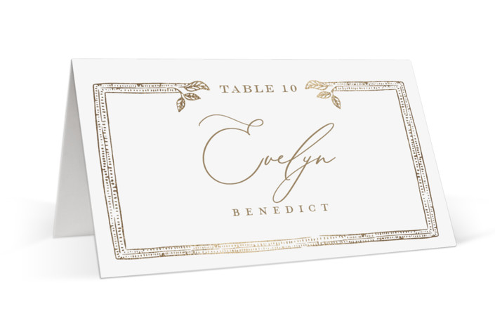 Reflection Foil-Pressed Place Cards