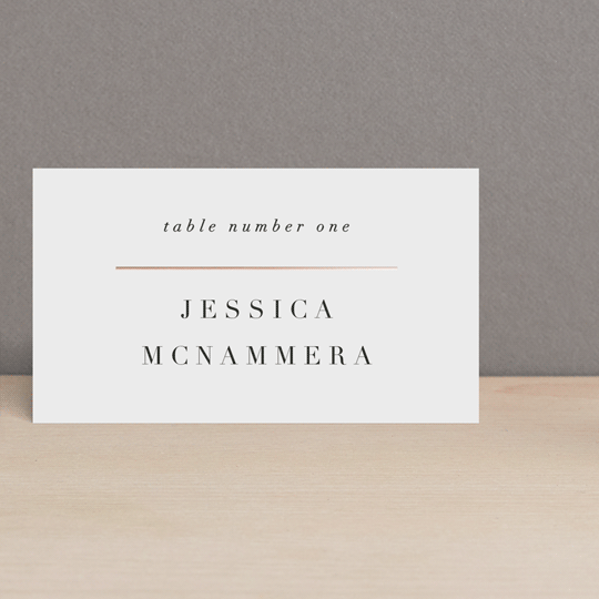 Bare FoilPressed Place Cards by Jackie Mangiolino Minted