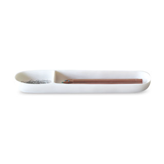 This is a white back to school supplies by Tina Frey called modern office pencil tray white in standard