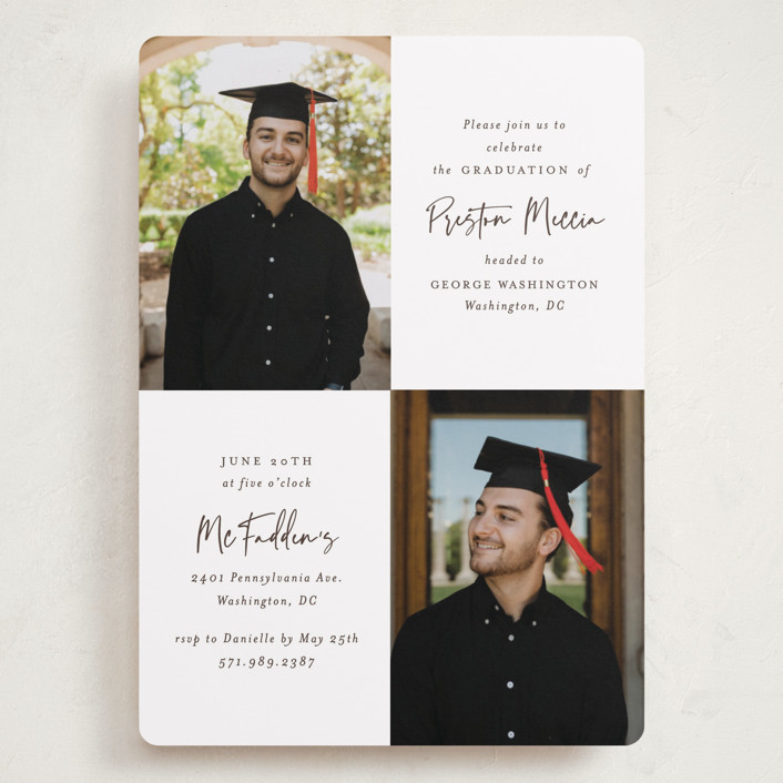 Mod Duo Grand Graduation Party Invitations by Mansi Verma | Minted Mod Duo Grand Graduation Party Invitations by Mansi Verma | Minted