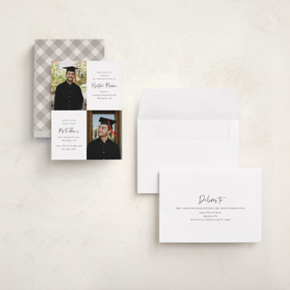 This is a fudge graduation invitations with standard by Mansi Verma called mod duo printing on recycled smooth signature in grand