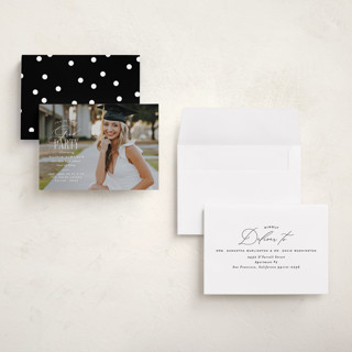 This is a cotton graduation invitations with standard by Creo Study called classic party printing on recycled smooth signature in grand