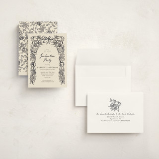 This is a ink graduation invitations with standard by Jamie Alexander called future in bloom printing on signature in grand