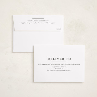 This is a steel graduation announcements with standard by Creo Study called timeless impressions printing on recycled smooth signature in standard