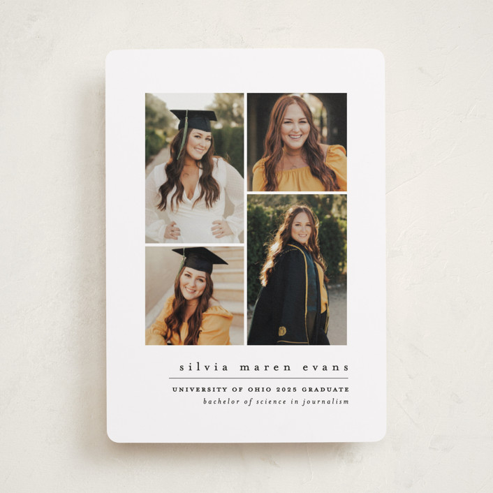 name drop Graduation Announcements by Lea Delaveris Minted