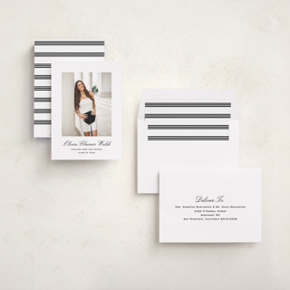This is a ink graduation announcements with standard by Megan Davis called cecilie printing on recycled smooth signature in standard