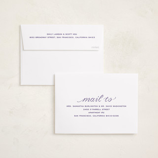 This is a eggplant graduation announcements with standard by Megan Davis called cotillion printing on recycled smooth signature in standard