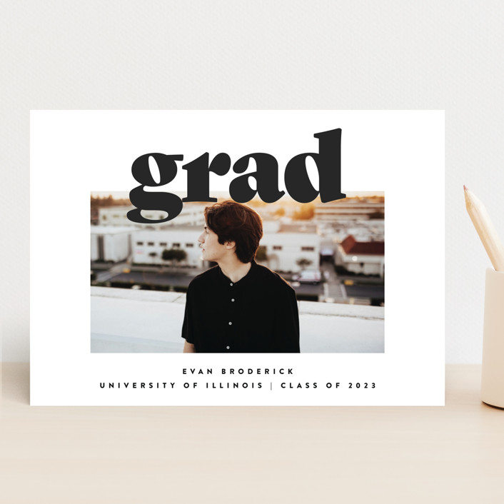 Bold Graduation Announcements by JoAnn Jinks Minted