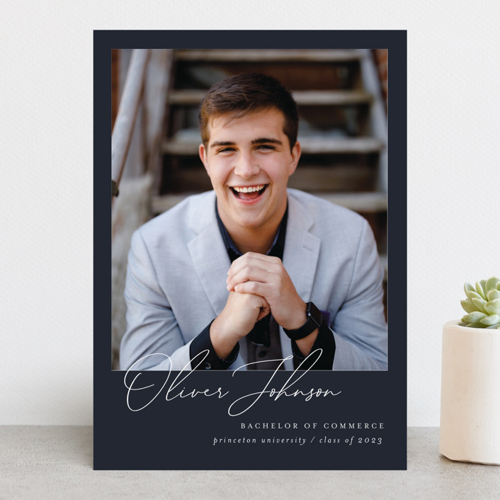 Signed Graduate Graduation Announcements by Nicole Walsh Minted