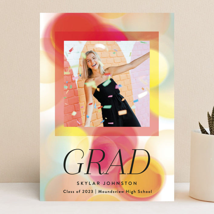 bring color! Graduation Announcements by Phrosne Ras Minted