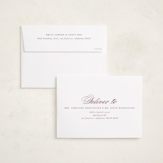 This is a maroon graduation announcements with standard by Ashley Iwafuchi called refined grad printing on recycled smooth signature in standard