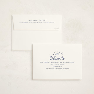 This is a pool graduation announcements with standard by Ashley Iwafuchi called illustrated grad printing on recycled smooth signature in standard