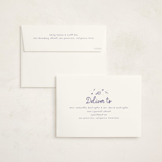 This is a orchid graduation announcements with standard by Ashley Iwafuchi called illustrated grad printing on recycled smooth signature in standard