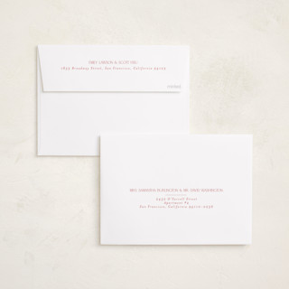 This is a blush graduation announcements with standard by Deynaaz Daraei called balzac printing on recycled smooth signature in standard