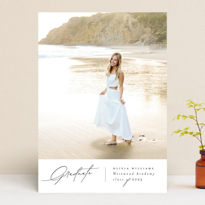 Simplicite Graduation Announcements by Benita Crandall Minted