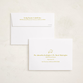 This is a lemon graduation announcements with standard by Gwen Bedat called the edge printing on recycled smooth signature in standard