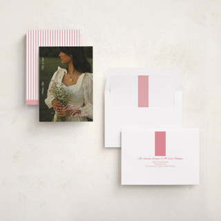This is a peony graduation announcements with standard by Cleghorn Creative called classic pop printing on recycled smooth signature in standard