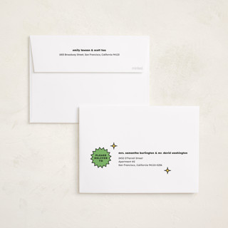This is a peach graduation announcements with standard by Chryssi Tsoupanarias called fun grad printing on recycled smooth signature in standard
