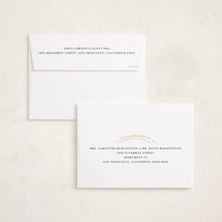 This is a citrine graduation announcements with standard by Erin Deegan called arc printing on recycled smooth signature in standard
