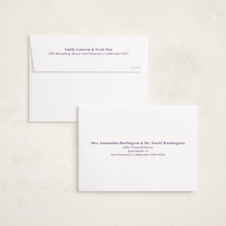 This is a mulberry graduation announcements with standard by Sierra Lee called colorful scallop printing on recycled smooth signature in standard