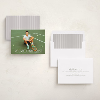 This is a fog graduation announcements with standard by Ellen Schlegelmilch called hartford printing on recycled smooth signature in standard