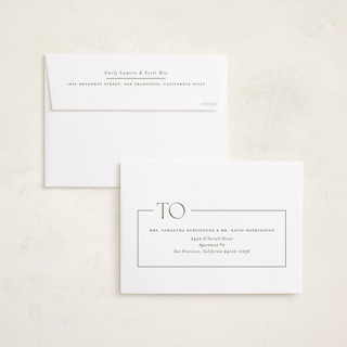 This is a olive graduation announcements with standard by Lauren Chism called broken border printing on recycled smooth signature in standard