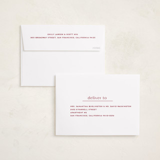 This is a crimson graduation announcements with standard by Anupama called editorial modern printing on recycled smooth signature in standard