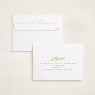 This is a lime graduation announcements with standard by JoAnn Jinks called neon vintage printing on recycled smooth signature in standard