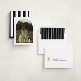 This is a cotton graduation announcements with standard by Robert and Stella called in vogue printing on recycled smooth signature in standard