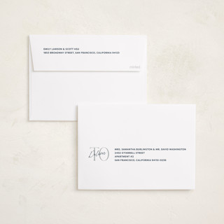 This is a navy graduation announcements with standard by Robert and Stella called in vogue printing on recycled smooth signature in standard