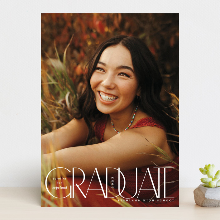 Overlaps Graduation Announcements by Lauren Chism Minted