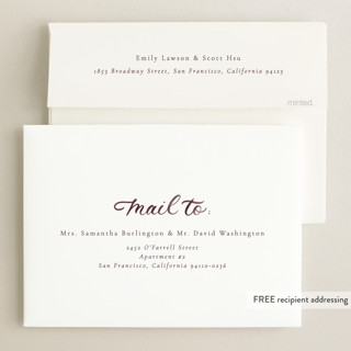 This is a bordeaux graduation announcements with standard by Ashley DeMeyere called alignment printing on recycled smooth signature in standard