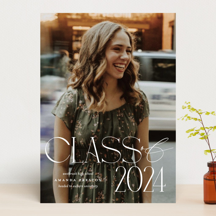 Stacked class Graduation Announcements by Jessica Williams Minted
