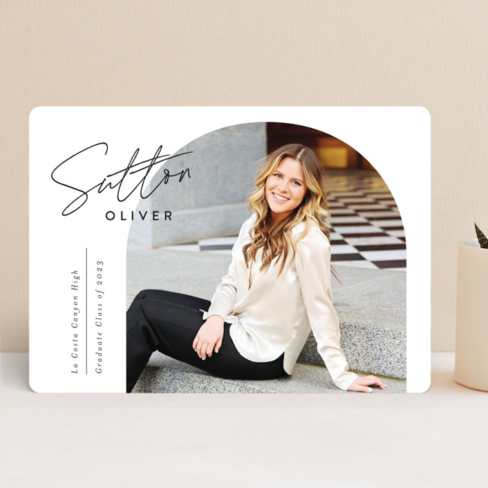 Side Signature Graduation Announcements by Carolyn MacLaren Minted
