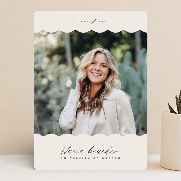 Subtle Waves Graduation Announcements by Charter Oaks Creative Minted