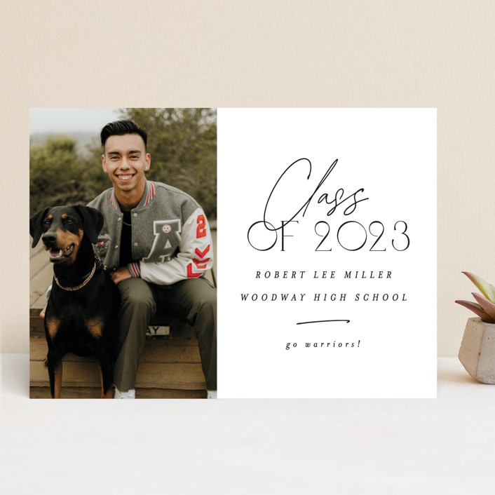underline Graduation Announcements by AK Graphics Minted