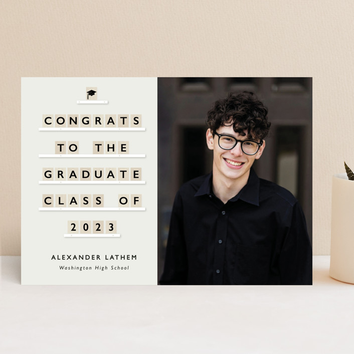 Letter board Graduation Announcements by Beth Schneider Minted