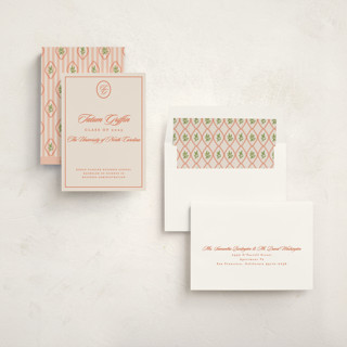 This is a sunset graduation announcements with standard by Creo Study called scripted printing on signature in standard