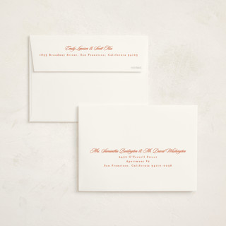 This is a sunset graduation announcements with standard by Creo Study called scripted printing on signature in standard