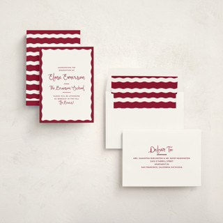 This is a crimson graduation announcements with standard by Megan Davis called augusta printing on signature in standard